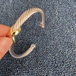 X Station Bracelet in Sterling Silver with 14K Yellow Gold M David Yurman's
